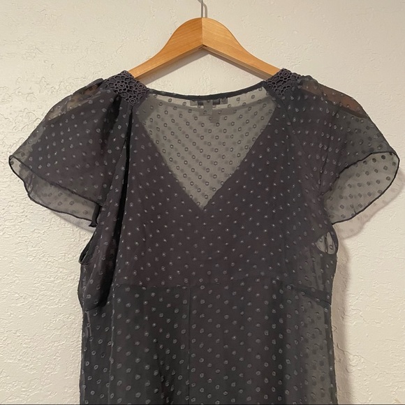 Daniel Rainn Women's Gray Polka Dot Shirt Size Medium - Picture 4 of 8